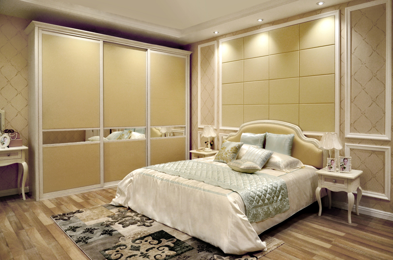 清新时尚装饰 简欧风格整体衣柜效果图