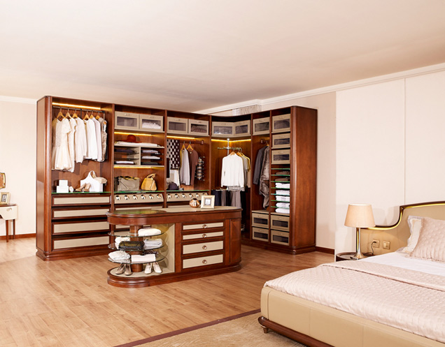 商务精英卧室衣柜设计图 新美式主张