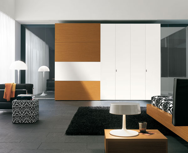 温馨色块组合衣柜效果图 爱家人士必备