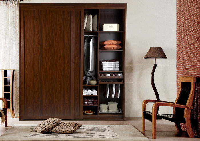 新中式衣柜效果图 潮流色泽经久不衰