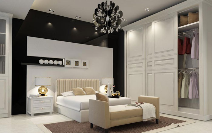 诗尼曼简欧?凯旋门衣柜效果图  暖冬进行时