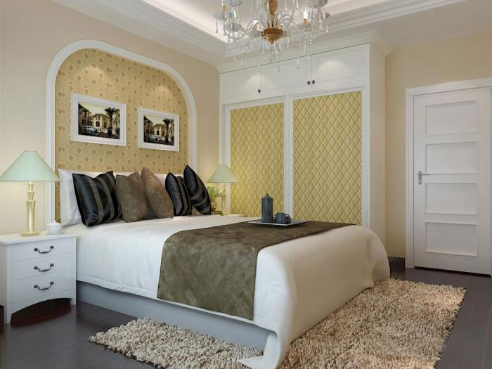 最新卧室衣柜效果图 豪华主卧装修效果图