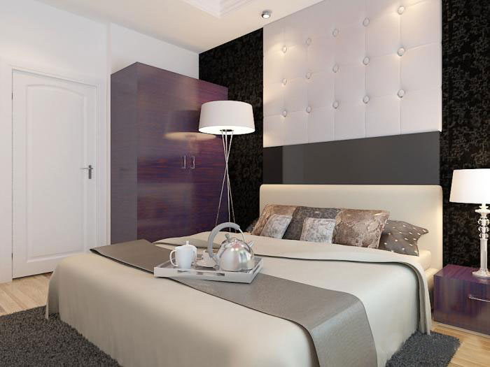 神秘优雅家装搭配 绝美紫色整体衣柜效果图