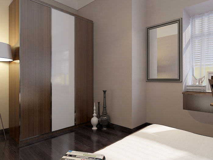 拯救卧室杂乱 现代三门衣柜设计图