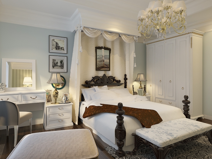 高大上卧室装修风格 卧室衣柜效果图美醉了