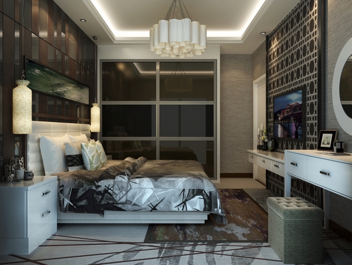 现代简约推拉门衣柜效果图 打造精致家居