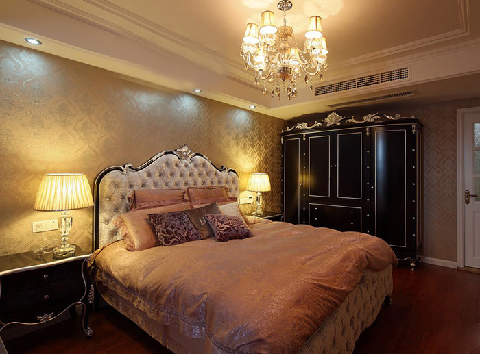 新古典卧室衣柜效果图 霸气侧漏任性到底