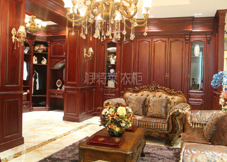 高端原木欧式衣柜效果图 大牌设计师亲手打造