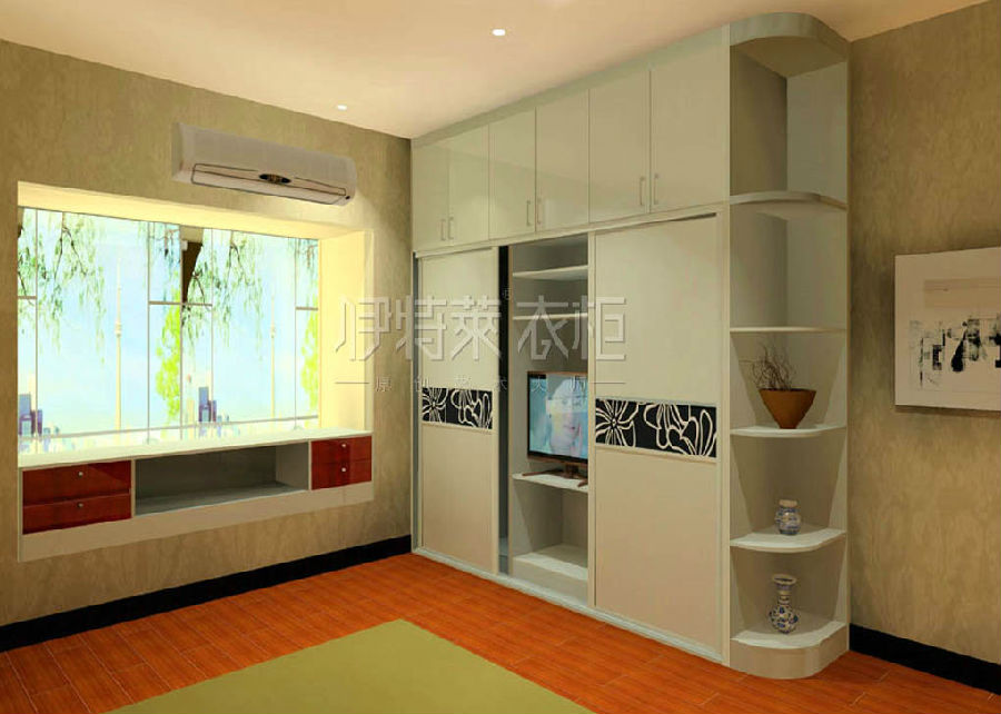 宜家风格装修效果图 80后女生衣柜效果图