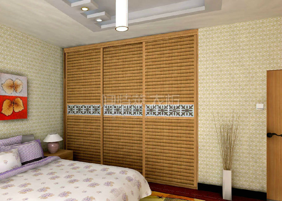 简约典雅推拉门衣柜效果图 塑造浅色系无压空间