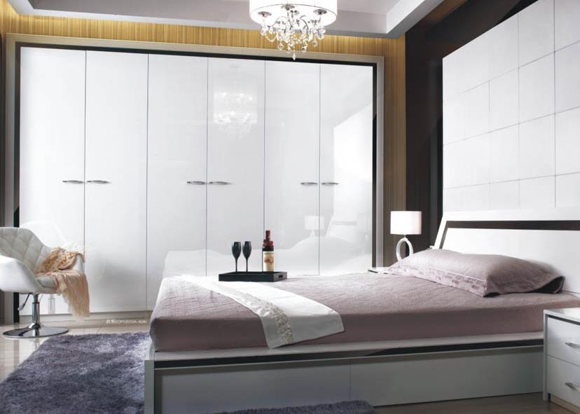 简约超完美小复式装修 简约主卧衣柜效果图