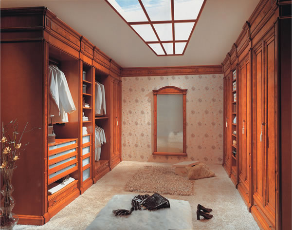 温暖冬日衣帽间样板图 欧式风格衣柜效果图