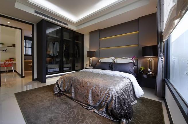 妙采光造稳重格局 重质感卧室衣柜效果图