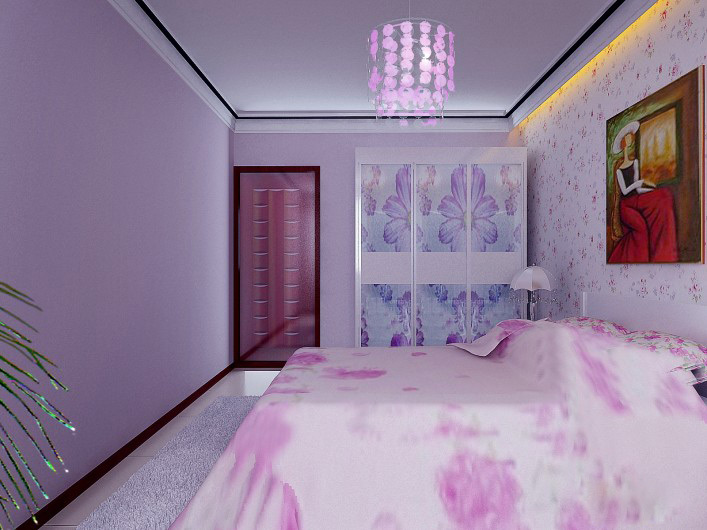 独特美学设计 时尚主卧衣柜效果图