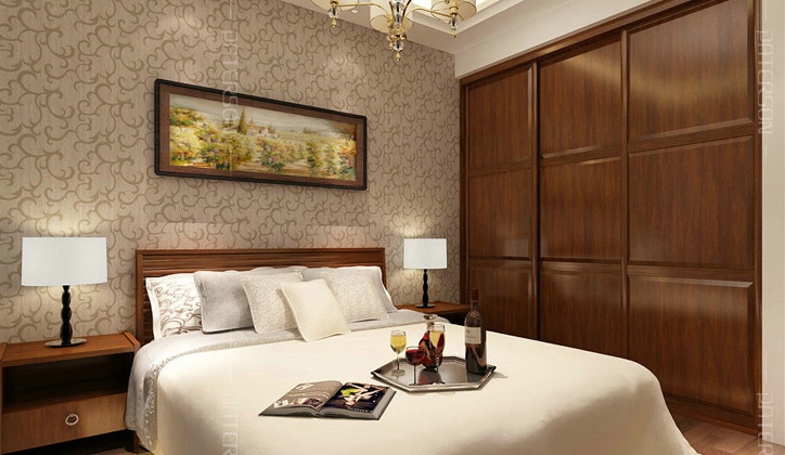 空间变装秀 古典风格移门衣柜效果图