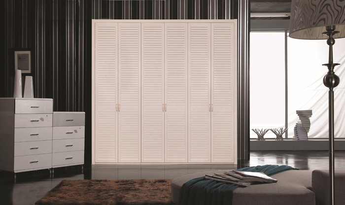 时尚美观醉人心神 经典白橡木衣柜效果图