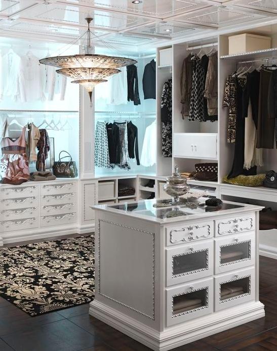 浪漫典雅梦幻家居 欧式风格衣帽间效果图