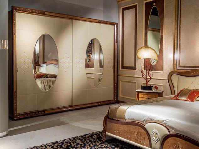 奢华富贵锦绣家庭 巧克力色欧式衣柜效果图