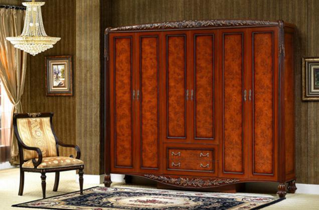 时尚温馨混搭雅致 古典风格整体衣柜效果图