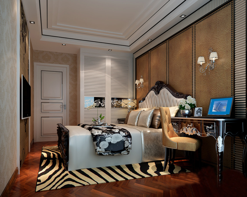 简欧风格卧室衣柜效果图 沉稳大方有品位