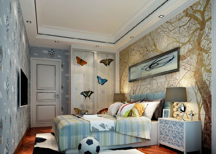 舒适唯美设计 清雅温馨整体衣柜效果图