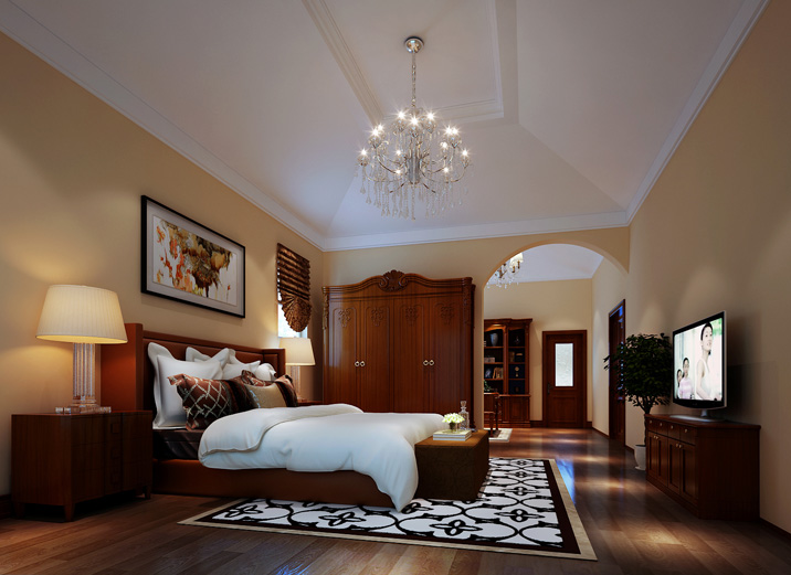 生活质感大提升 四十岁夫妻混搭卧室衣柜效果图