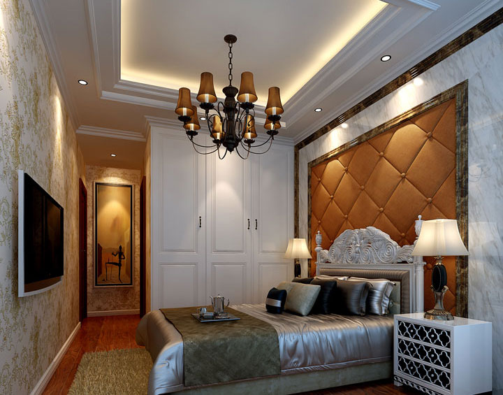 简单大宅利落设计 简欧风格整体衣柜效果图